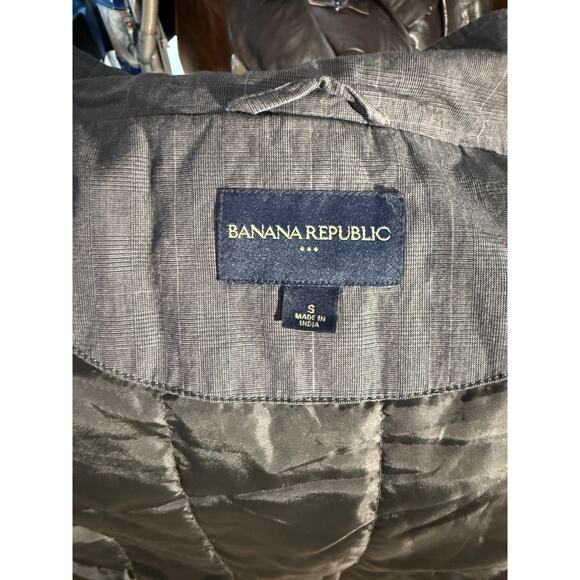 Banana Republic Men’s Gray Utility Jacket Small Cotton Lined Pockets - Picture 9 of 9